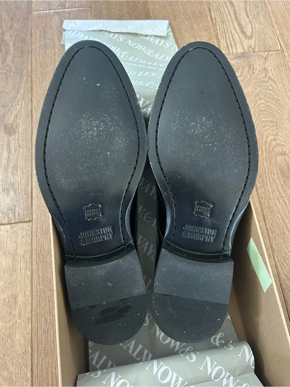 Johnston & Murphy Black Patent Leather Derby Dress Shoes